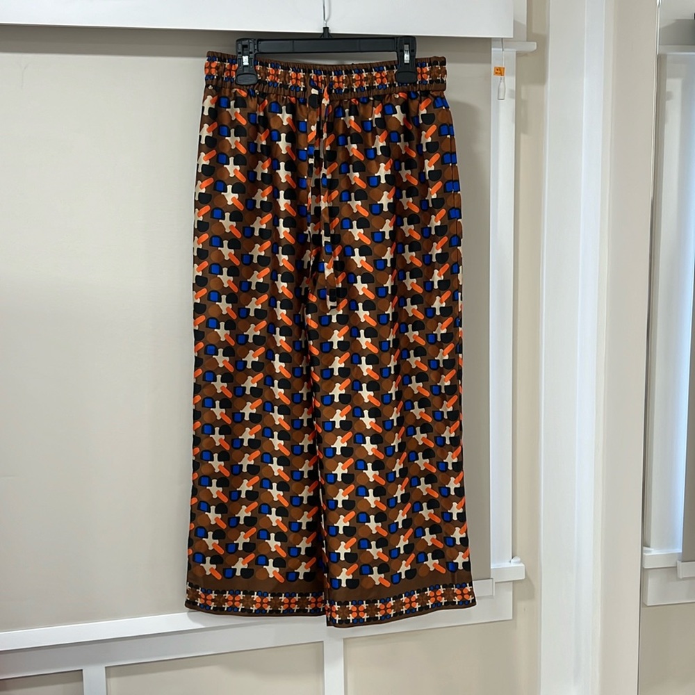 Zara multicolor Wide Leg Pants size Large